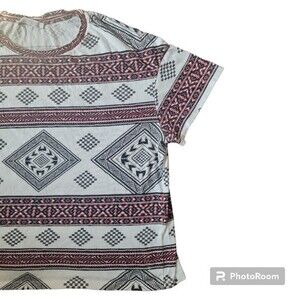 Zara Trafaluc Aztec Stripe Tshirt - S